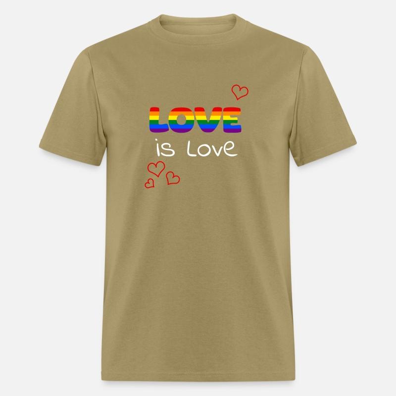 LGBTQAI Rainbow love is love colored hearts