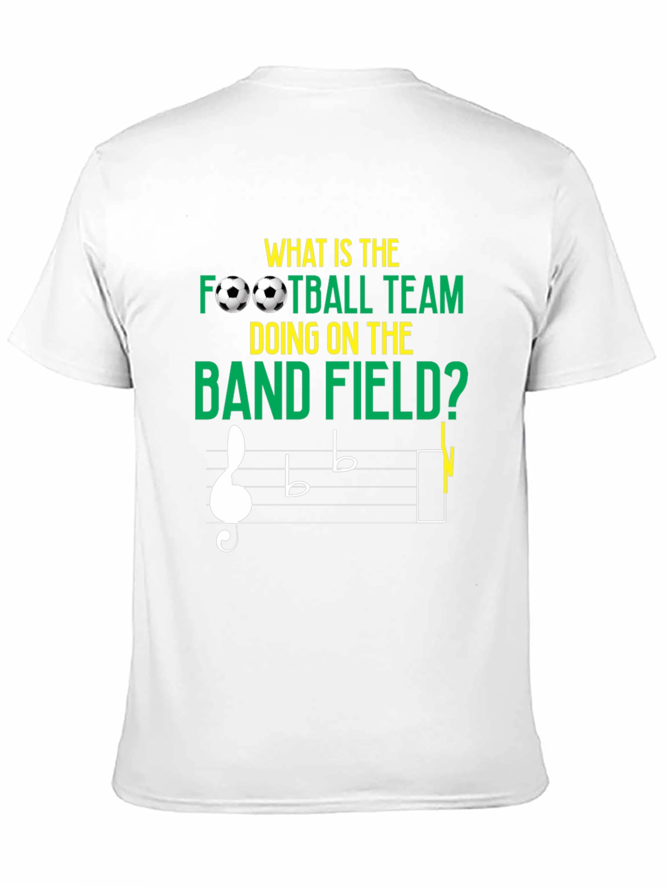Funny Music & Football T-Shirt - Band Field Joke