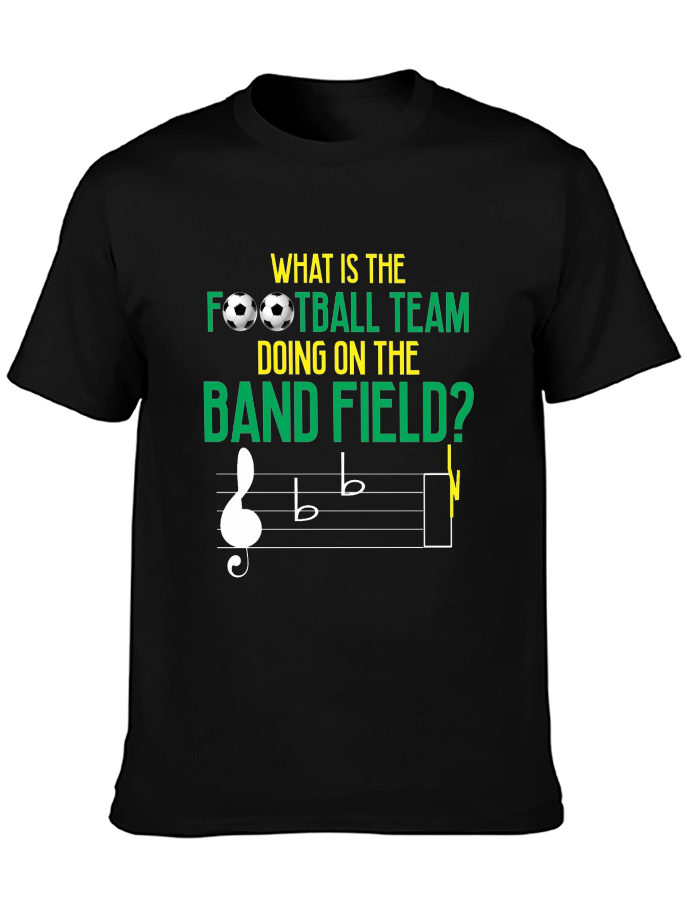 Funny Music & Football T-Shirt - Band Field Joke