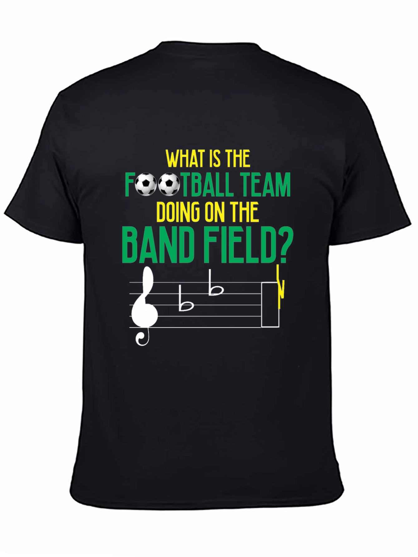 Funny Music & Football T-Shirt - Band Field Joke