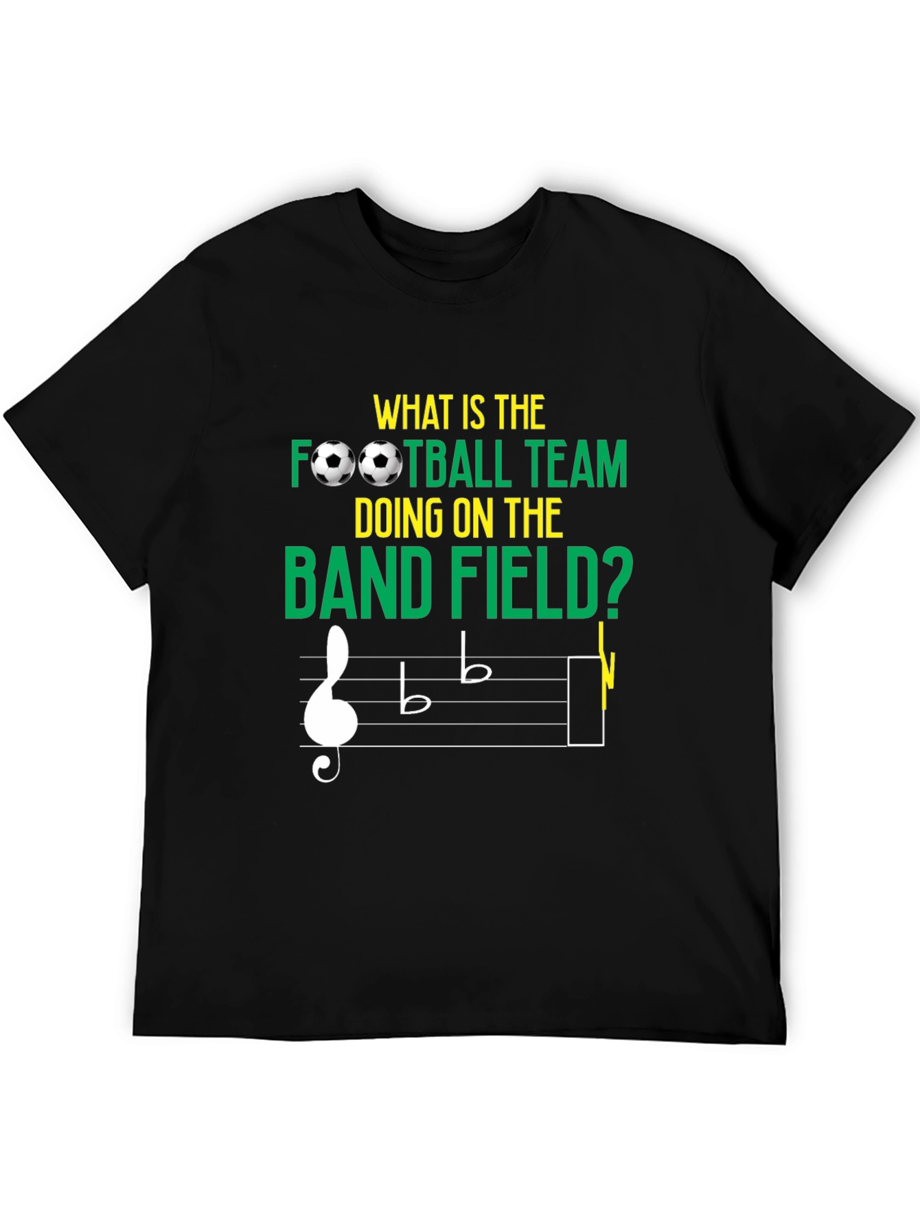 Funny Music & Football T-Shirt - Band Field Joke