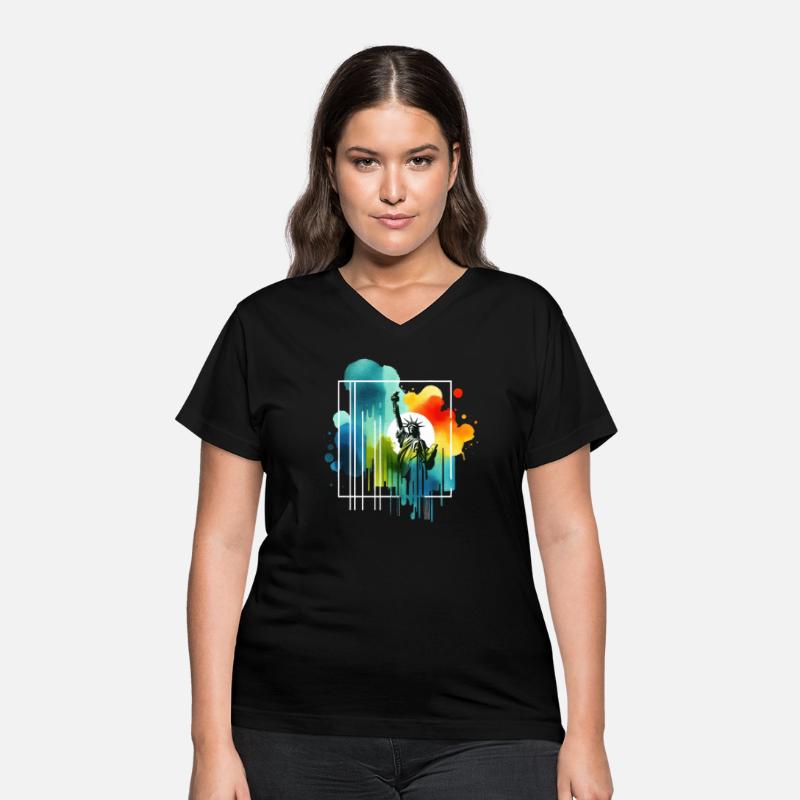 Liberty's Colorful Aura