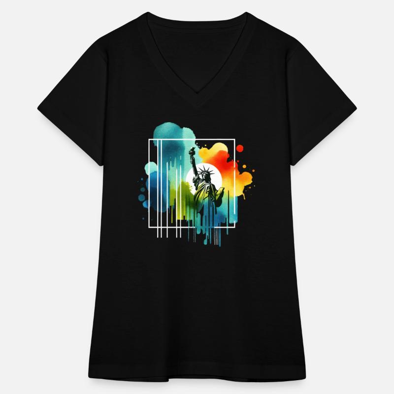 Liberty's Colorful Aura