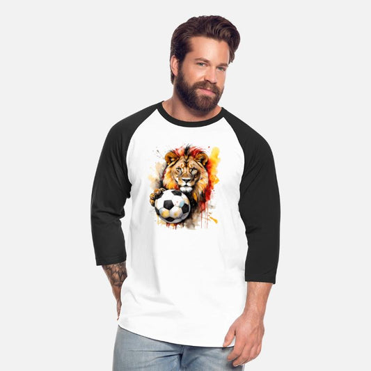 Lion Football Soccer Colorful Animal Graphic