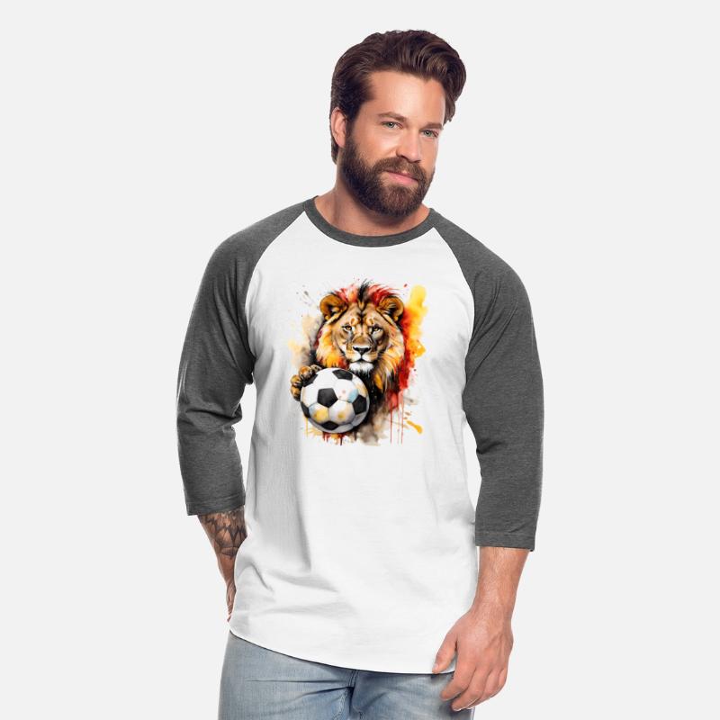 Lion Football Soccer Colorful Animal Graphic
