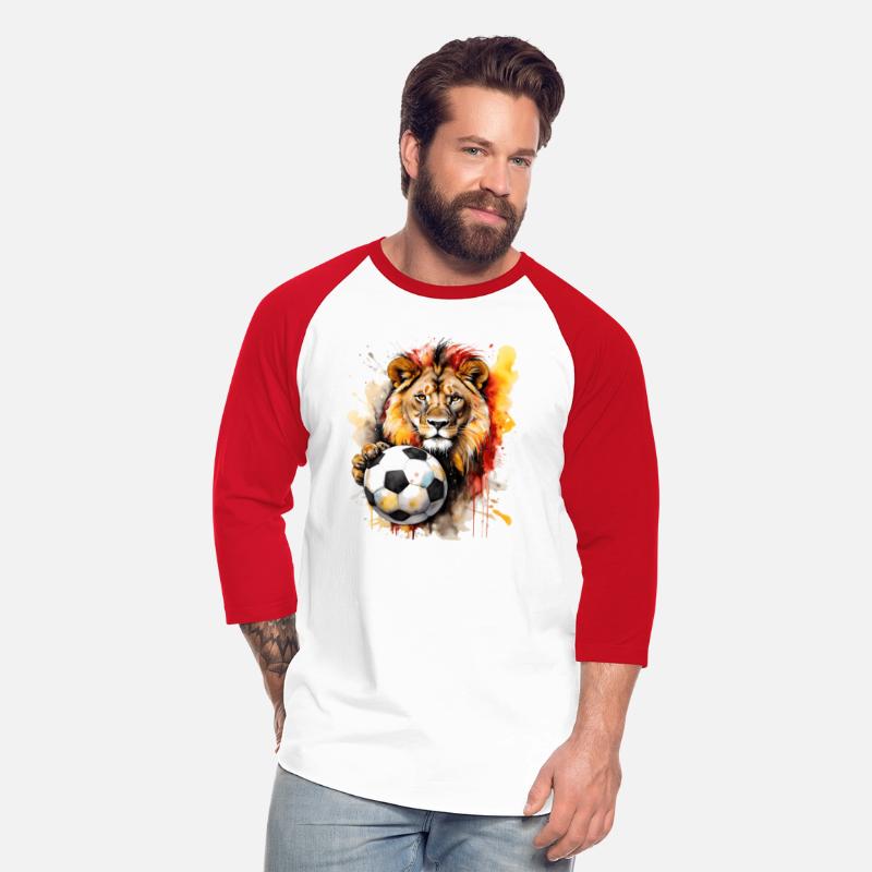 Lion Football Soccer Colorful Animal Graphic