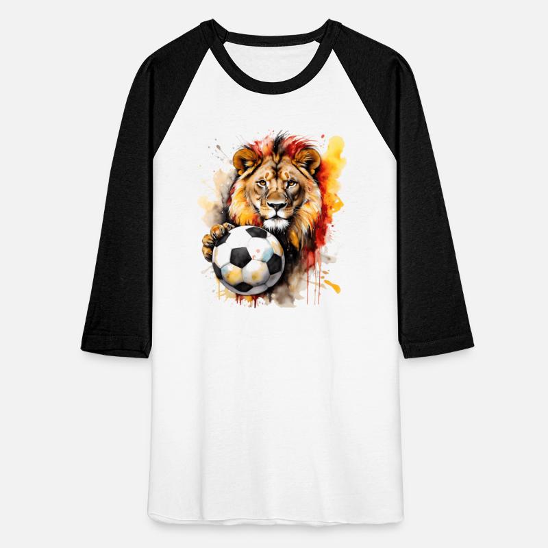 Lion Football Soccer Colorful Animal Graphic