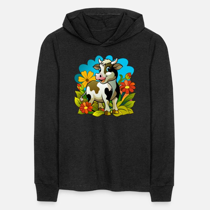 Little cow in the spring