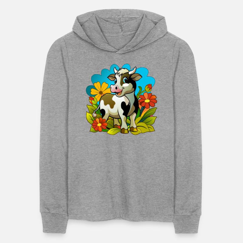 Little cow in the spring