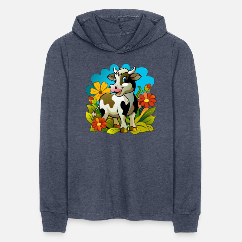 Little cow in the spring