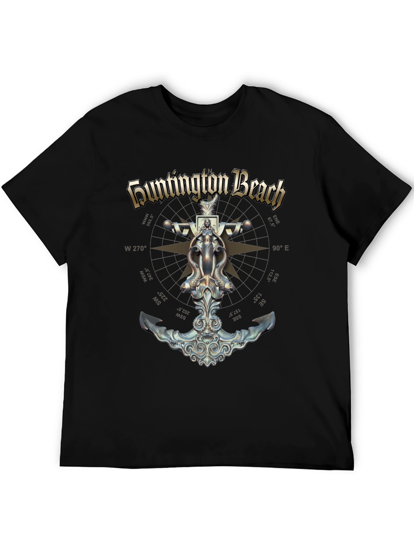 Huntington Beach Nautical Anchor T-Shirt