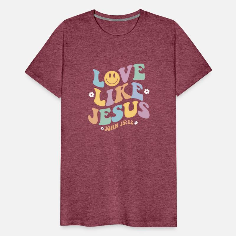 Love Like Jesus Religious God With Words On