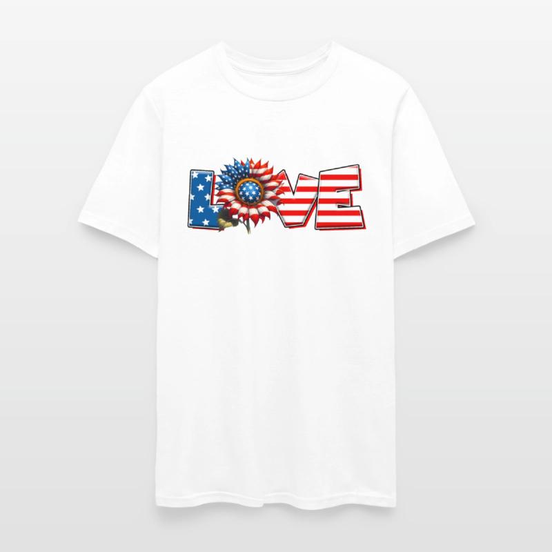 Love USA Memorial Day 4th of july celebration