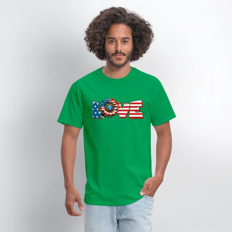 Love USA Memorial Day 4th of july celebration