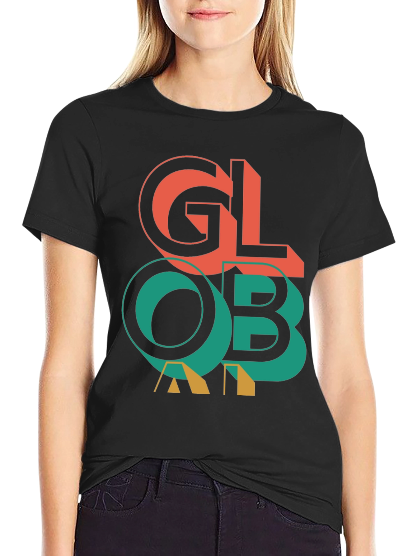 Global Graphic Print Tee - Stylish Everyday Wear