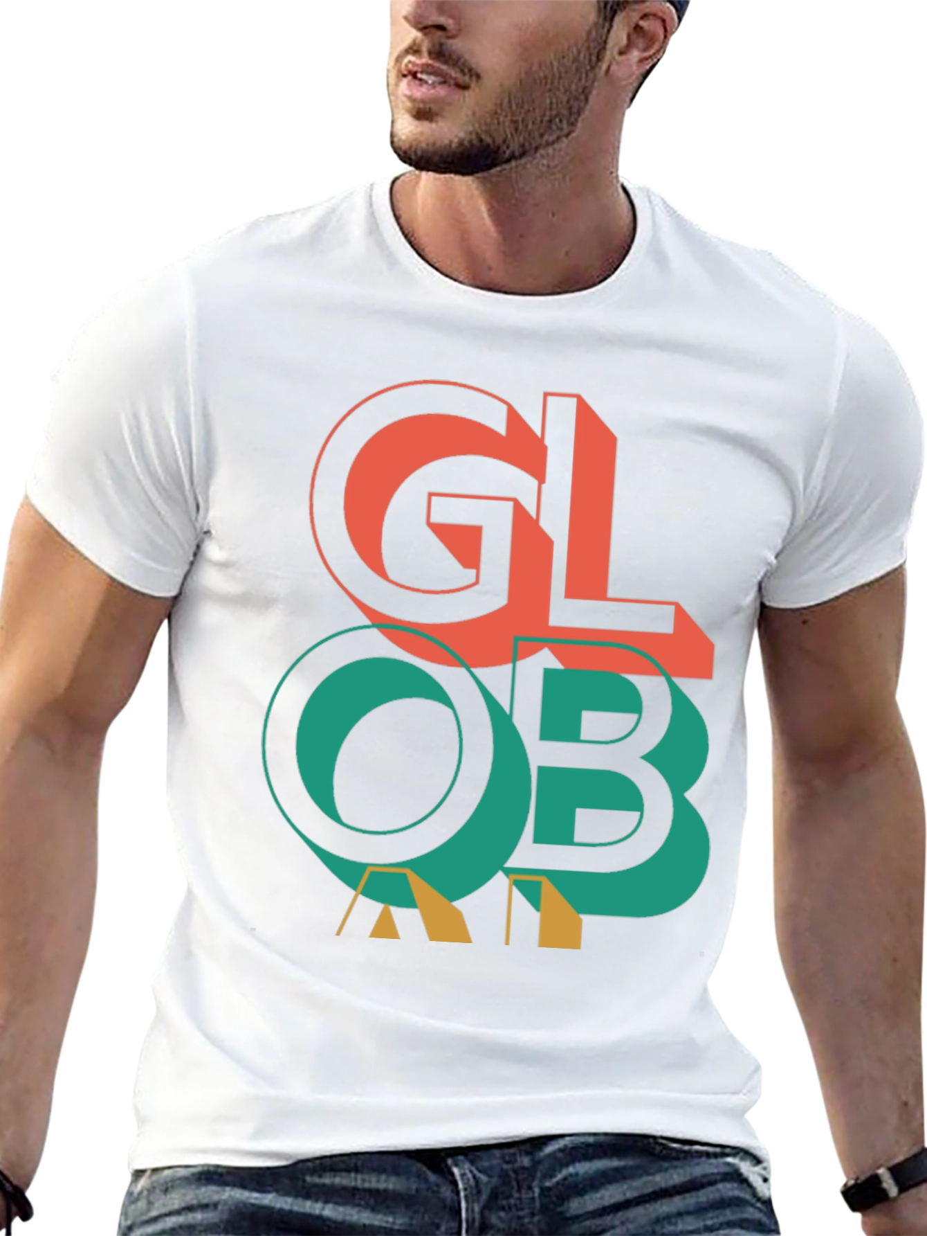 Global Graphic Print Tee - Stylish Everyday Wear