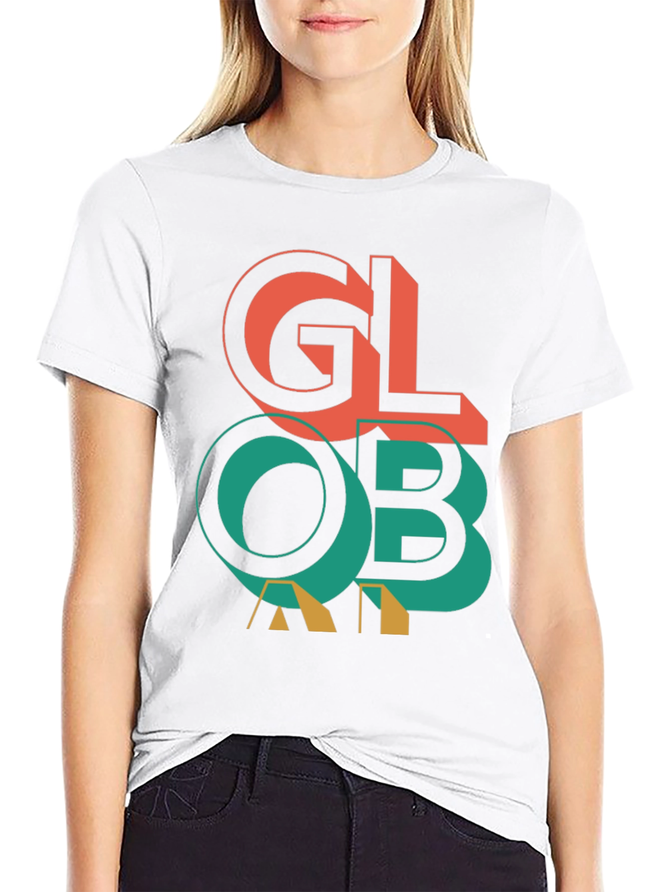 Global Graphic Print Tee - Stylish Everyday Wear