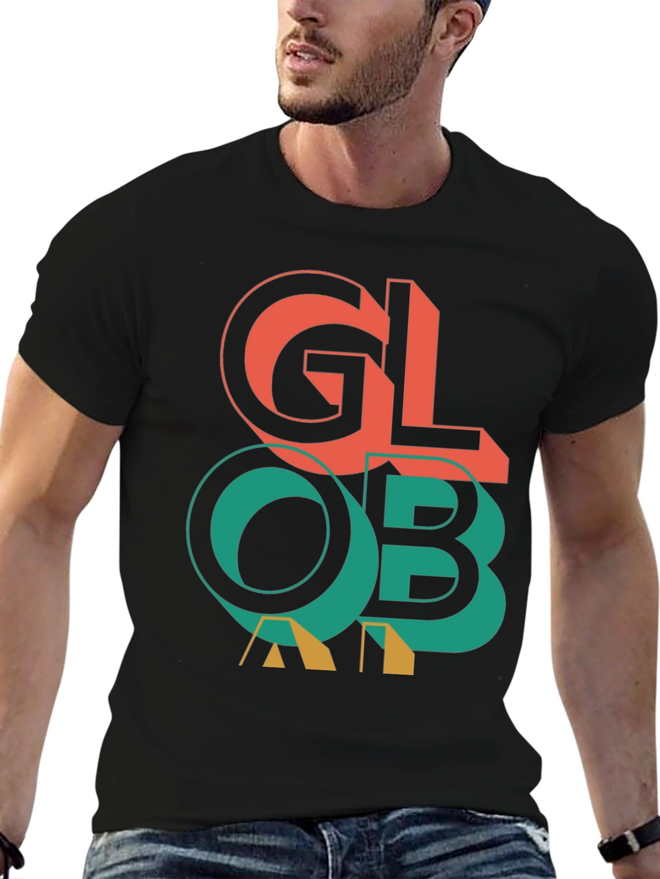 Global Graphic Print Tee - Stylish Everyday Wear