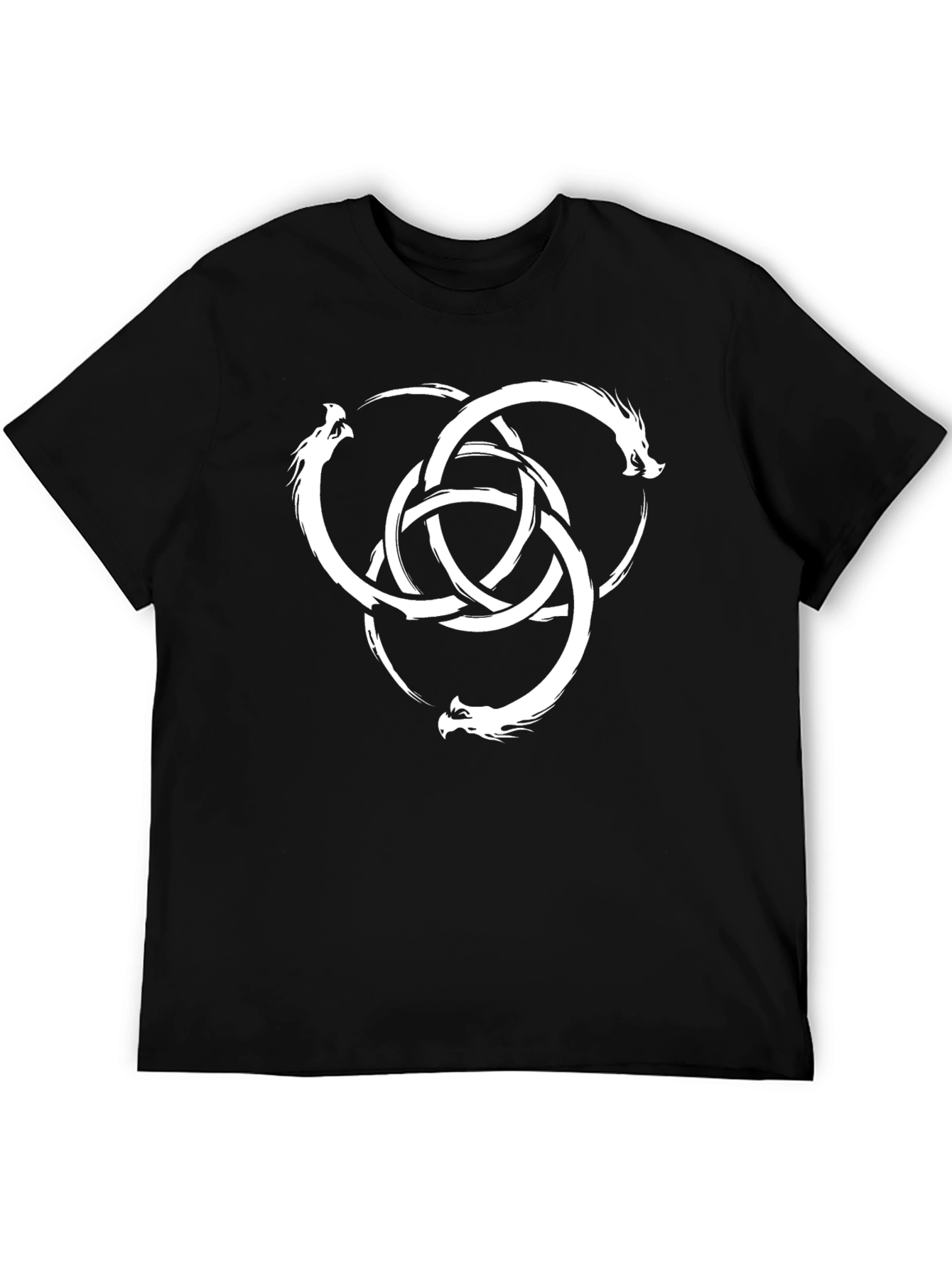 Dragon Knot Graphic Black T-Shirt