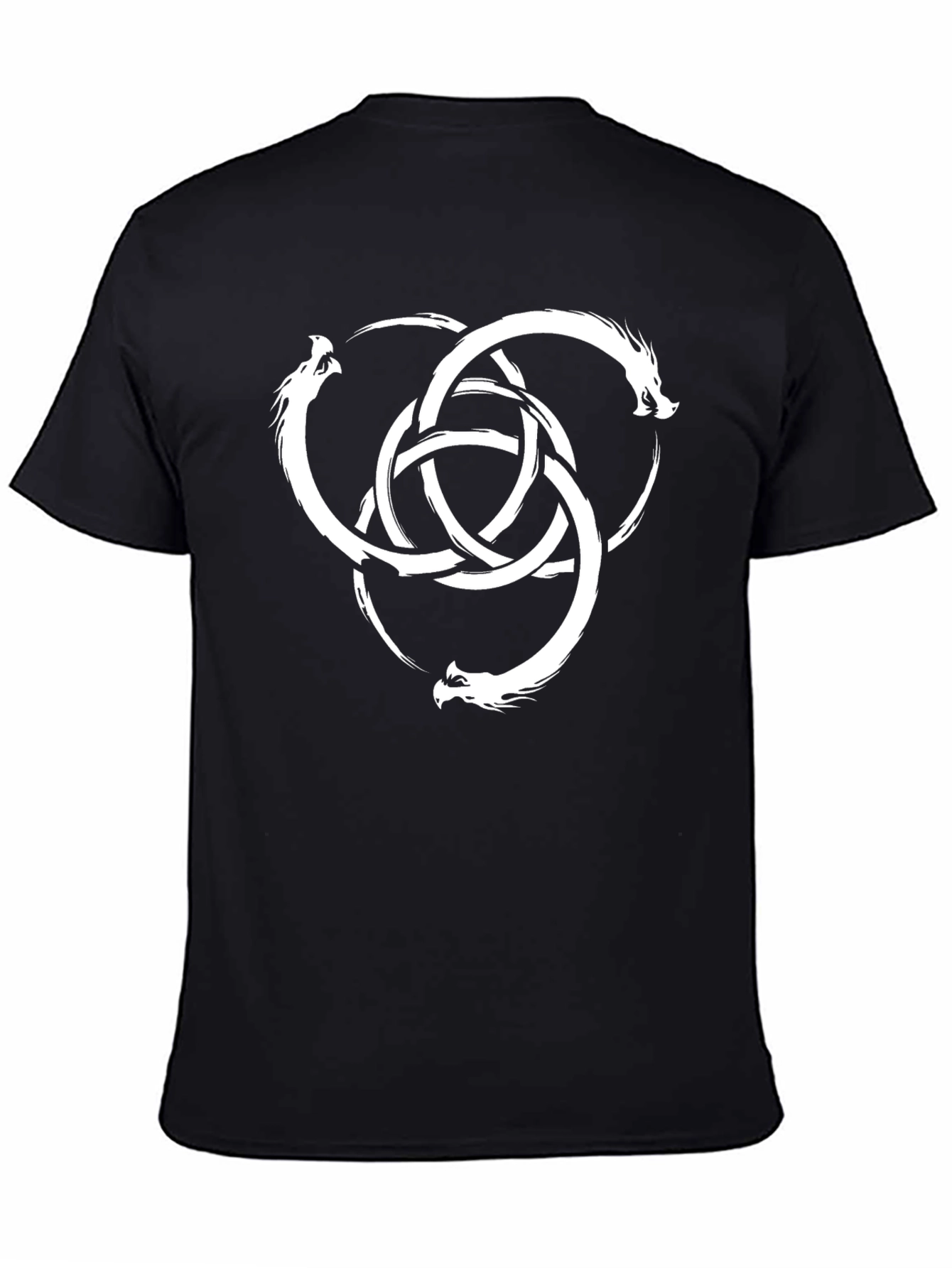 Dragon Knot Graphic Black T-Shirt