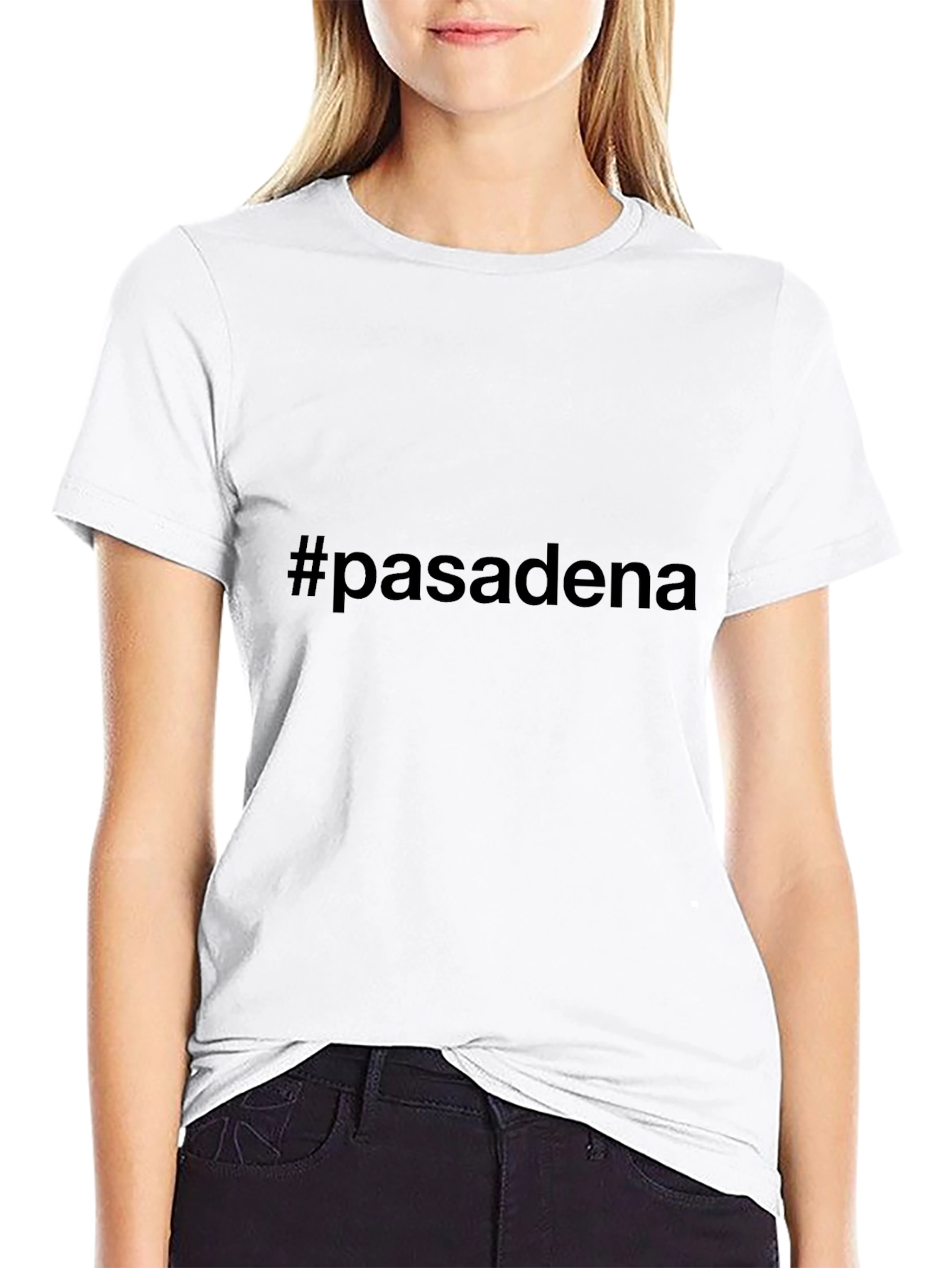 #pasadena Black T-Shirt - Stylish Casual Wear