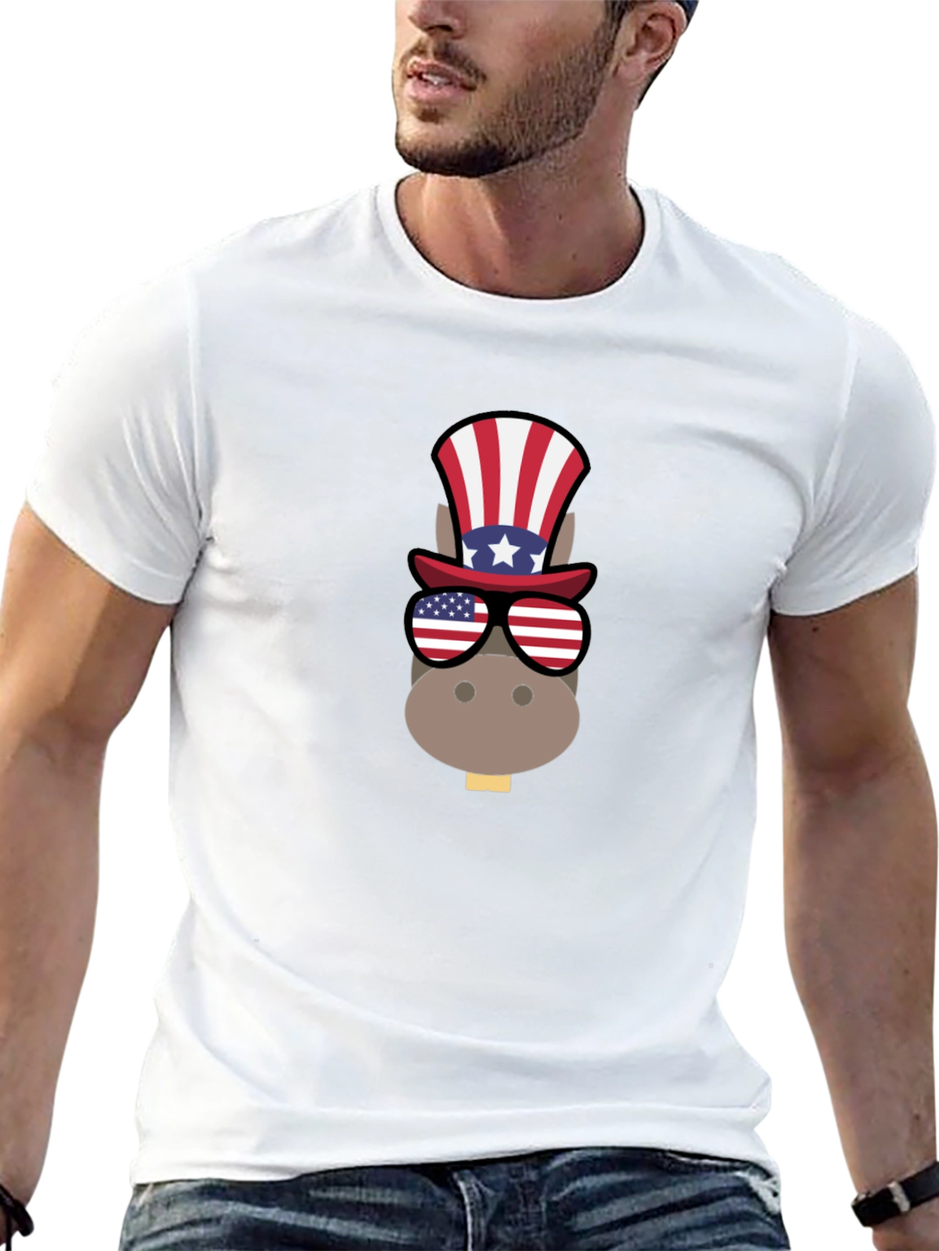 Patriotic Donkey T-Shirt - USA Pride