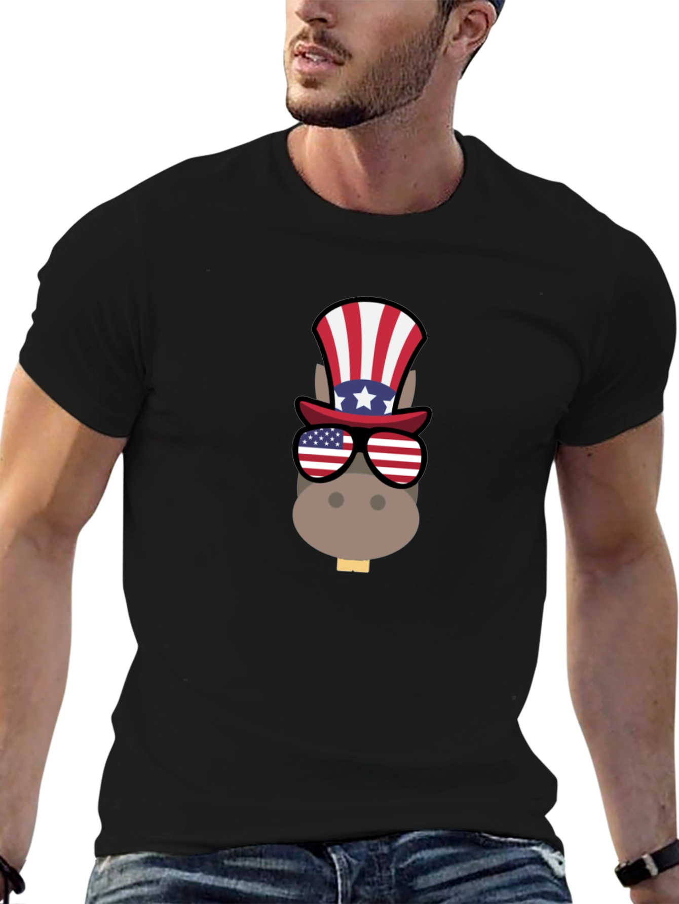 Patriotic Donkey T-Shirt - USA Pride