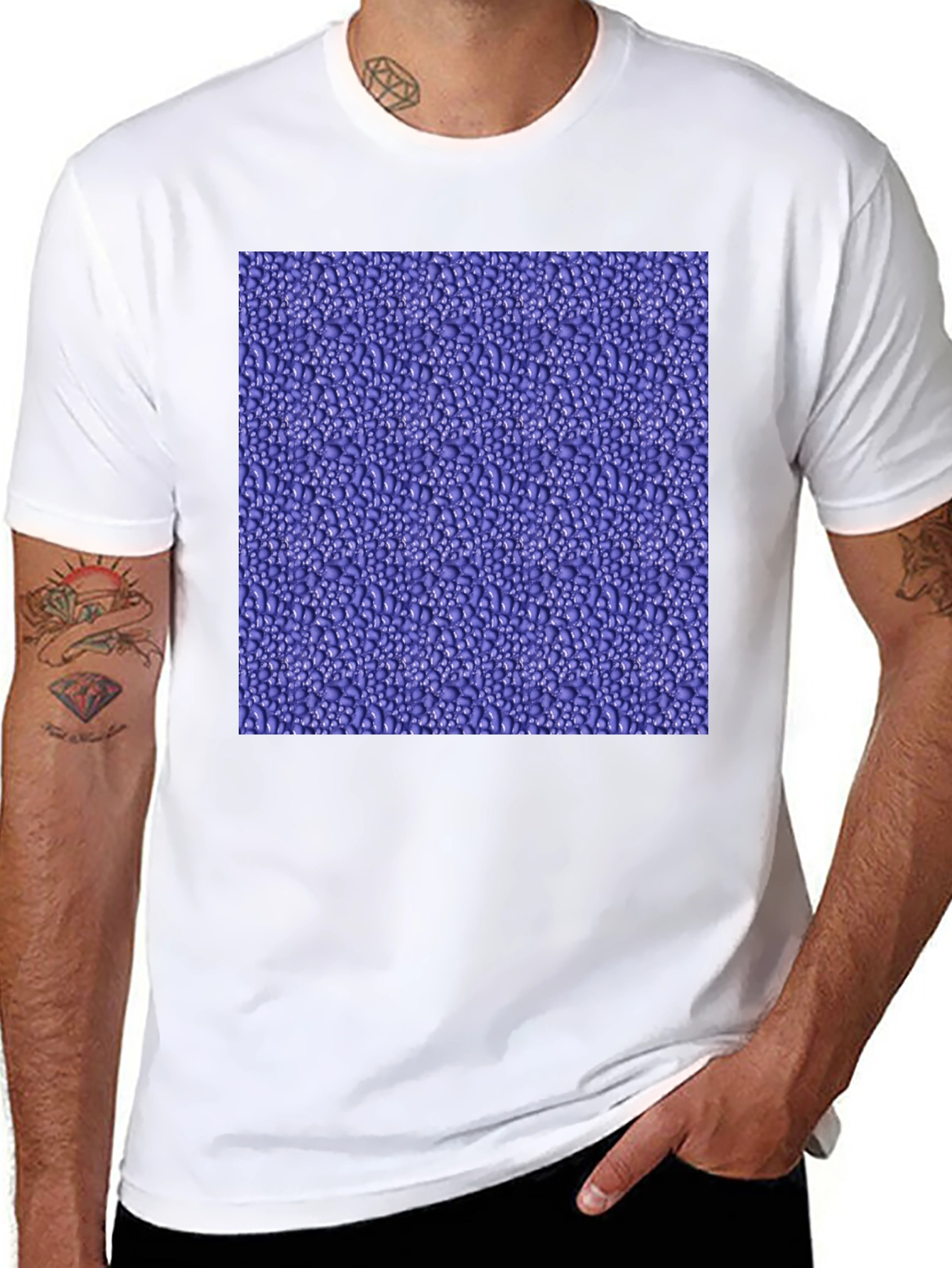 Abstract Pattern Mens Crew Neck Tee