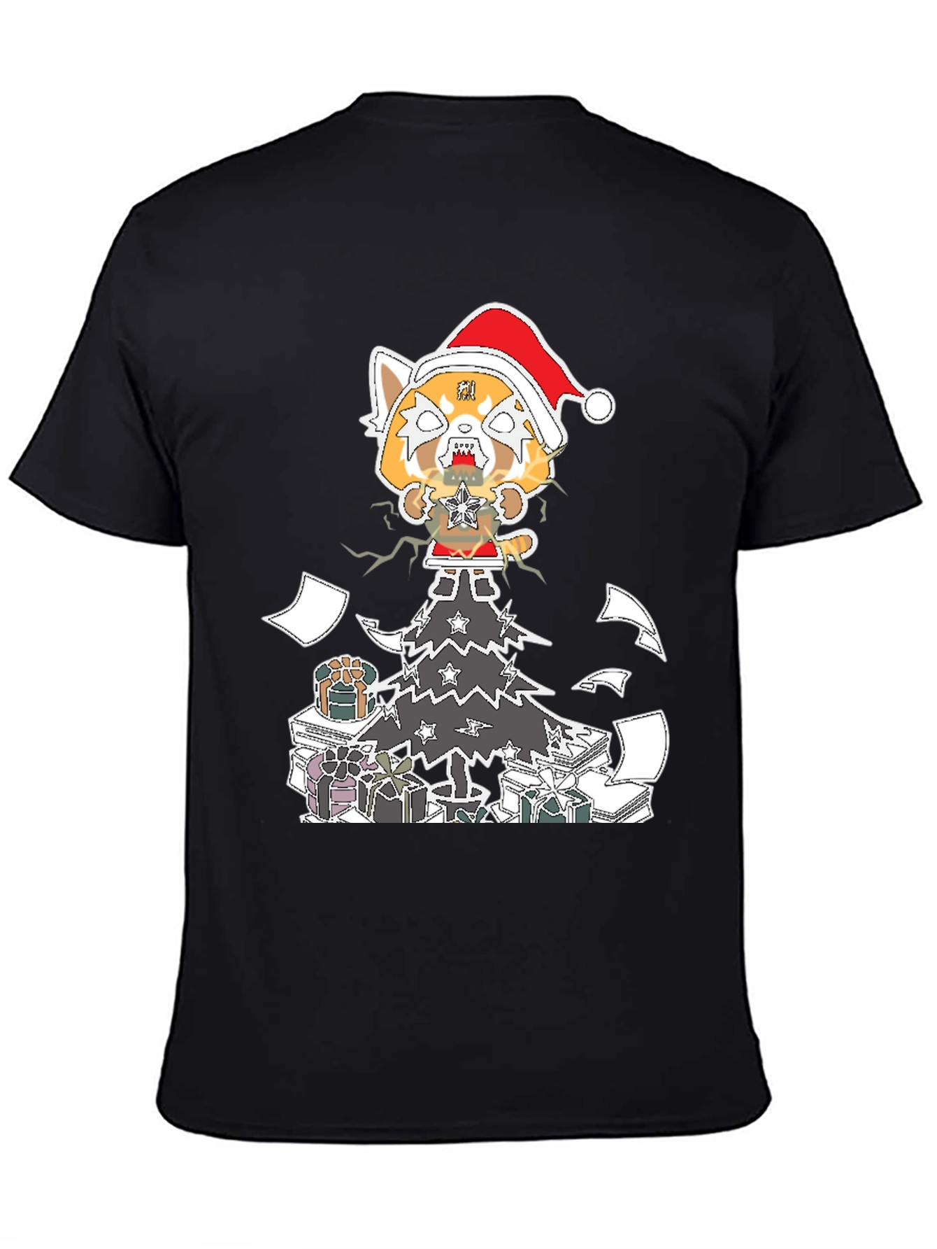 Aggretsuko Christmas T-Shirt - Heavy Metal Holiday