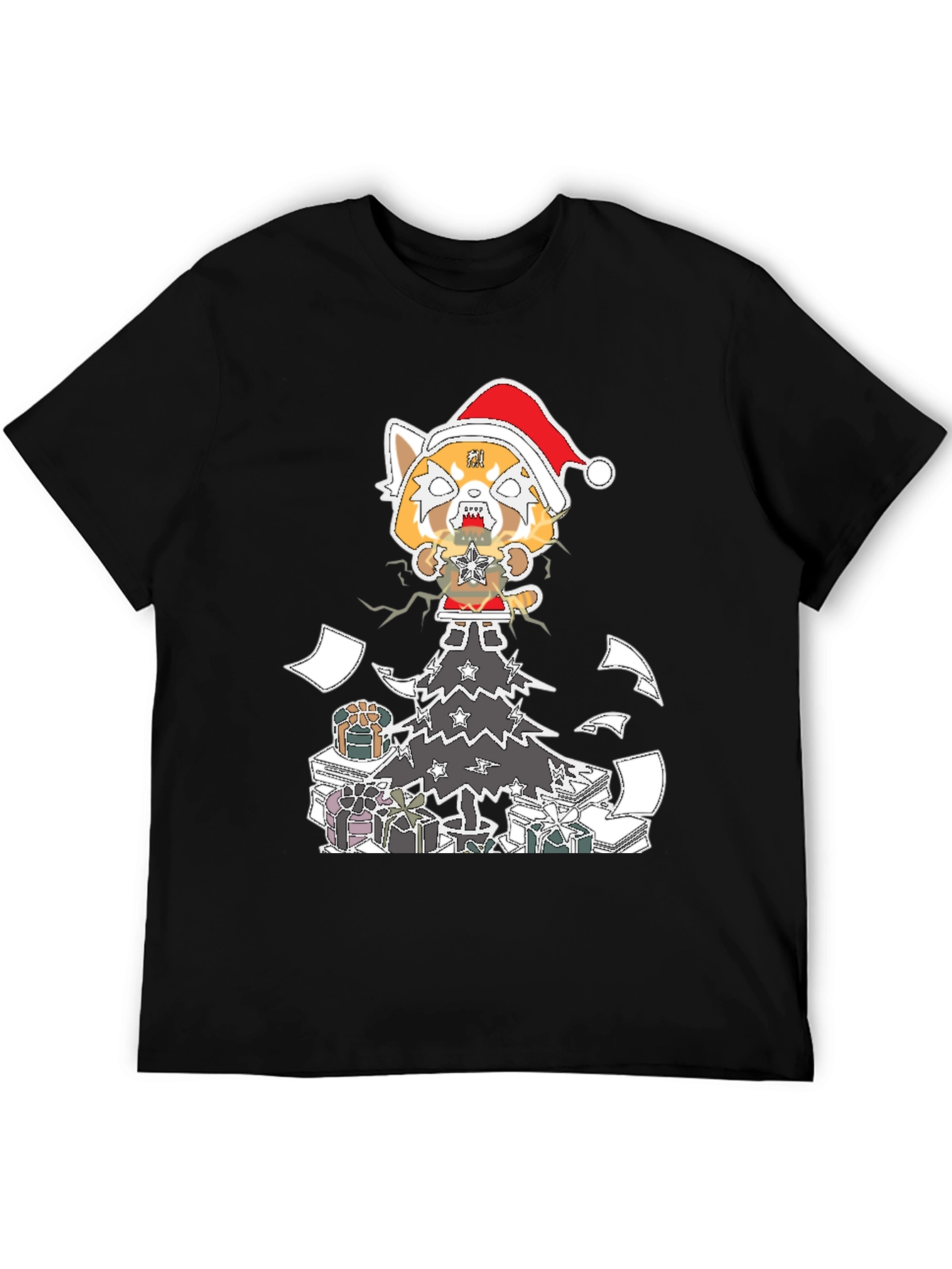 Aggretsuko Christmas T-Shirt - Heavy Metal Holiday