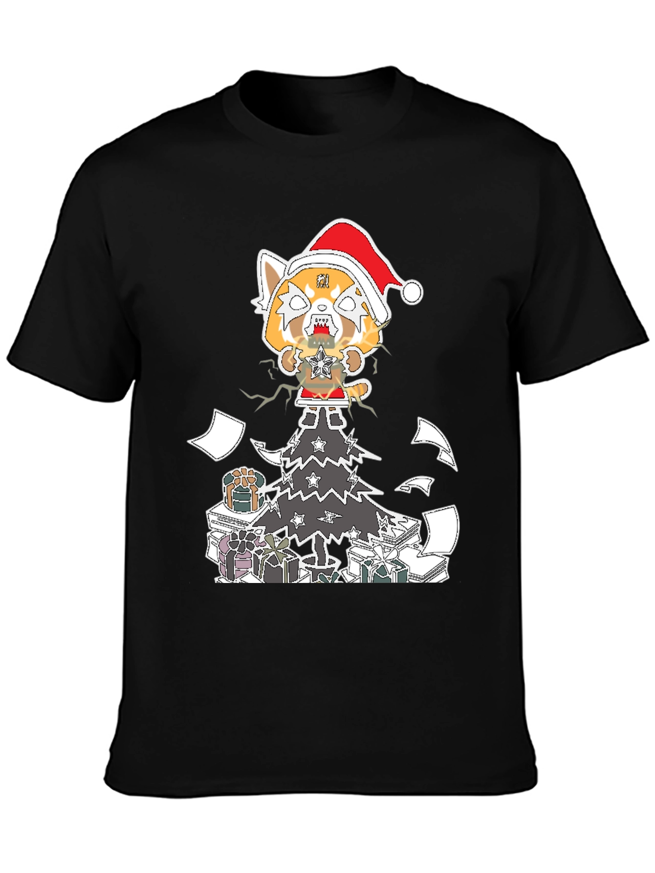 Aggretsuko Christmas T-Shirt - Heavy Metal Holiday