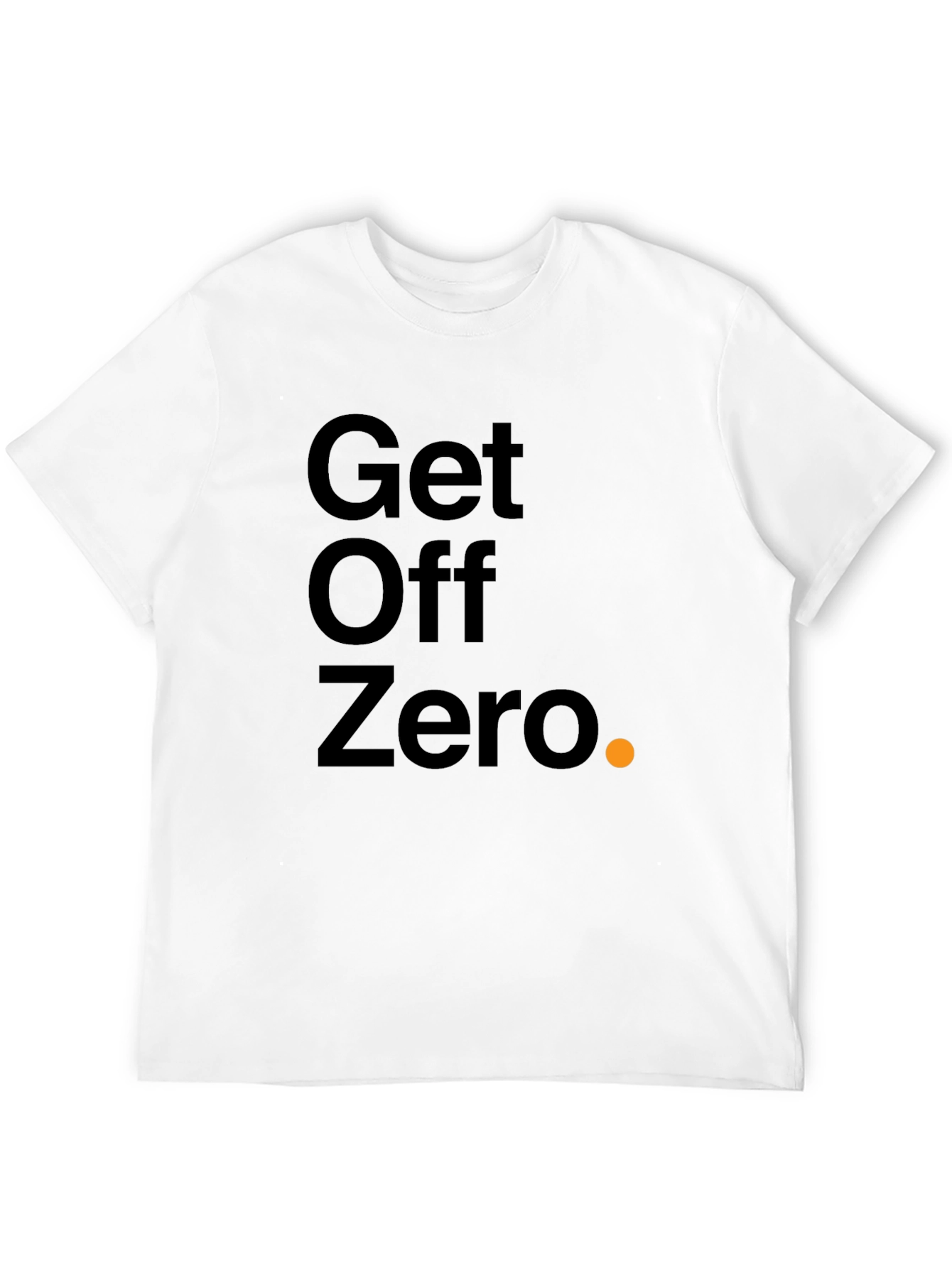 Get Off Zero Black Graphic Tee