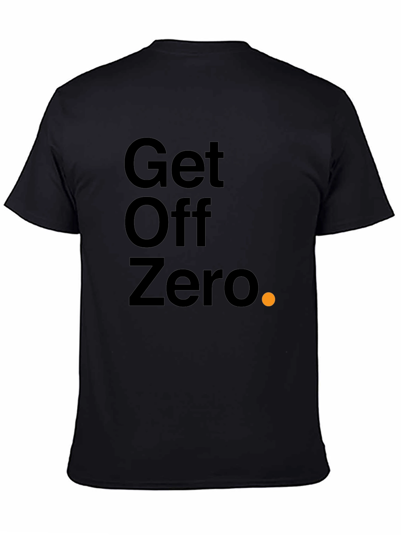 Get Off Zero Black Graphic Tee