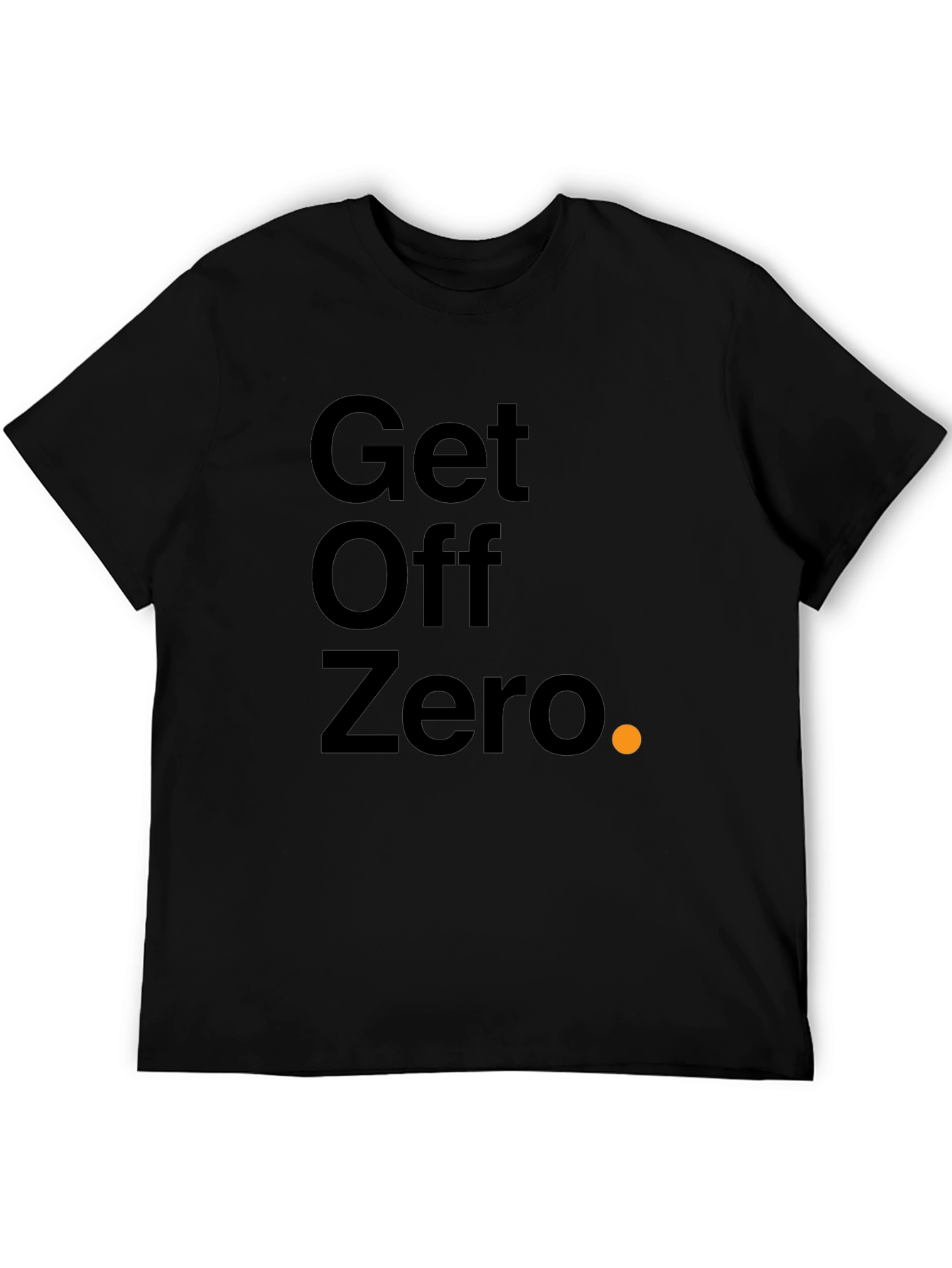 Get Off Zero Black Graphic Tee