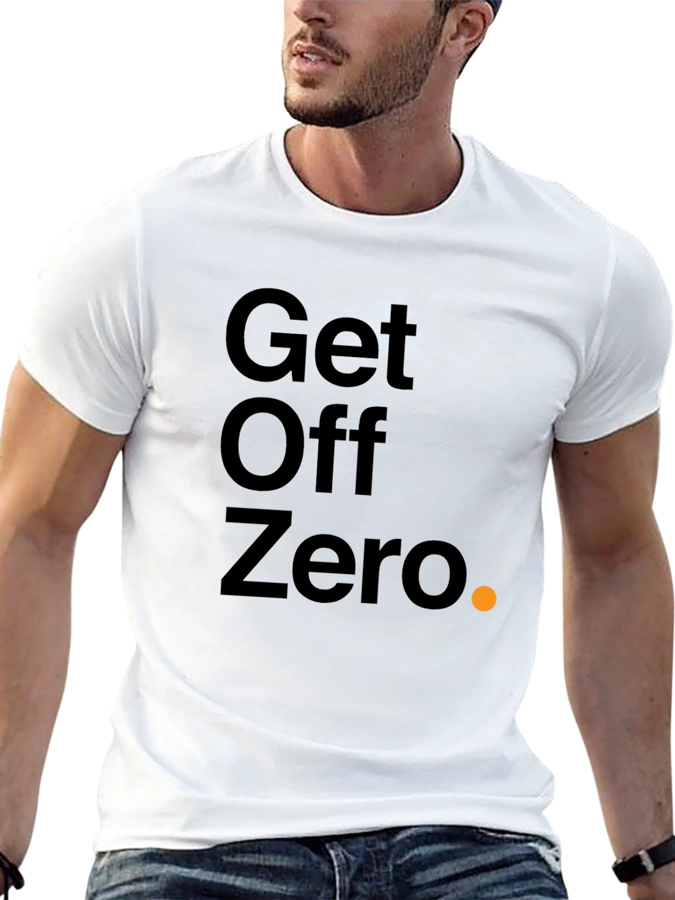 Get Off Zero Black Graphic Tee