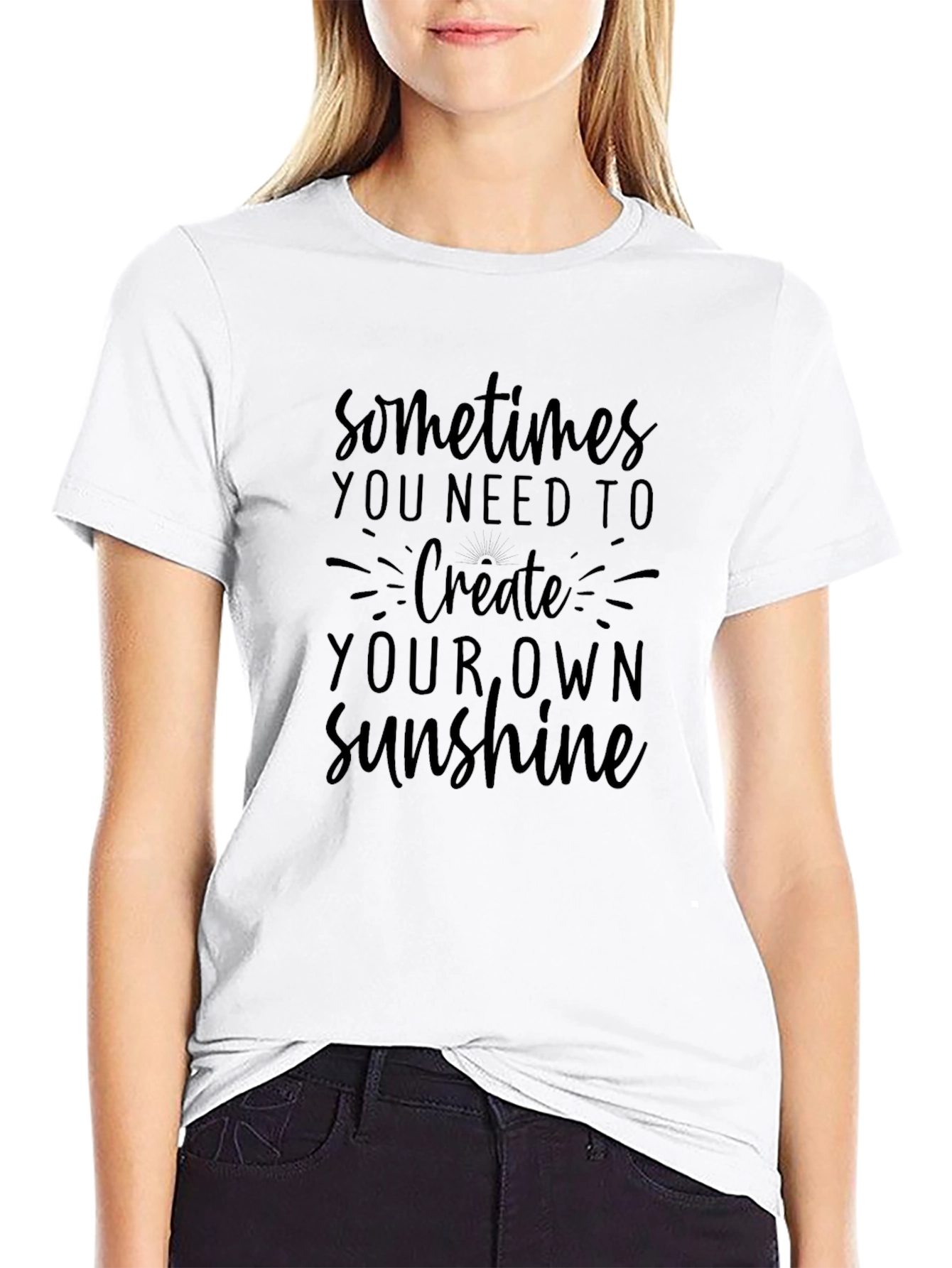 Sunshine Graphic Tee - Inspirational Message