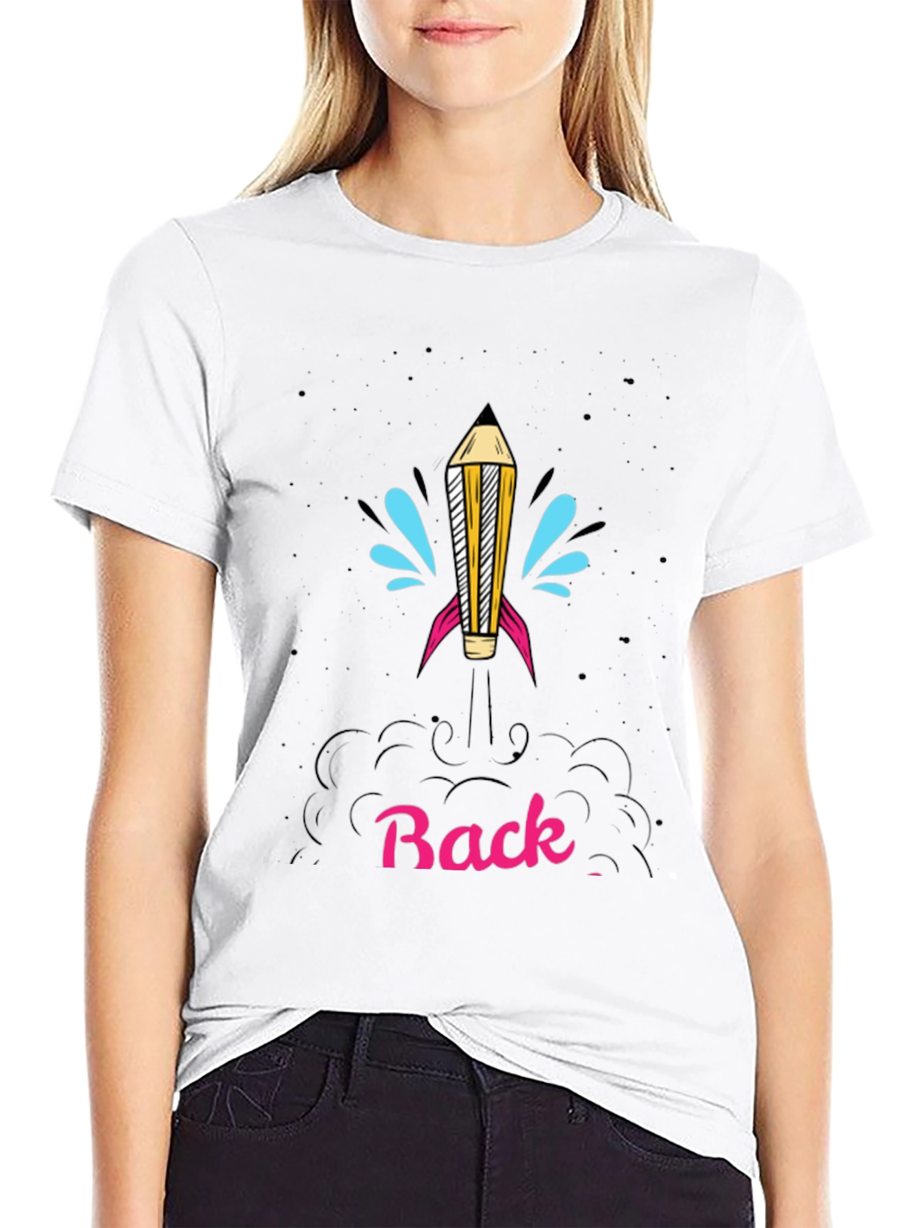 Back to School Rocket Pencil T-Shirt