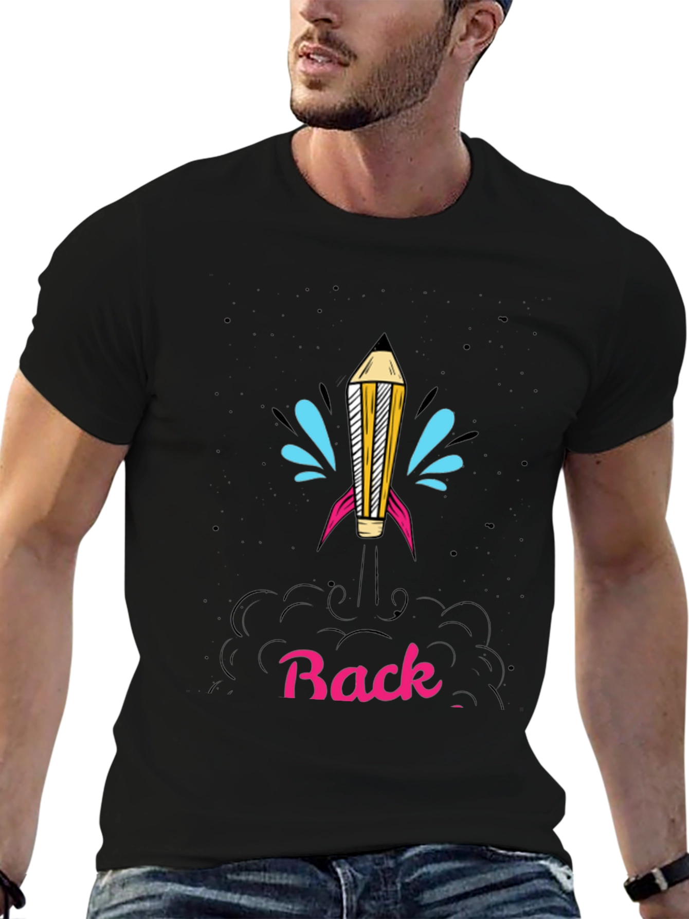 Back to School Rocket Pencil T-Shirt