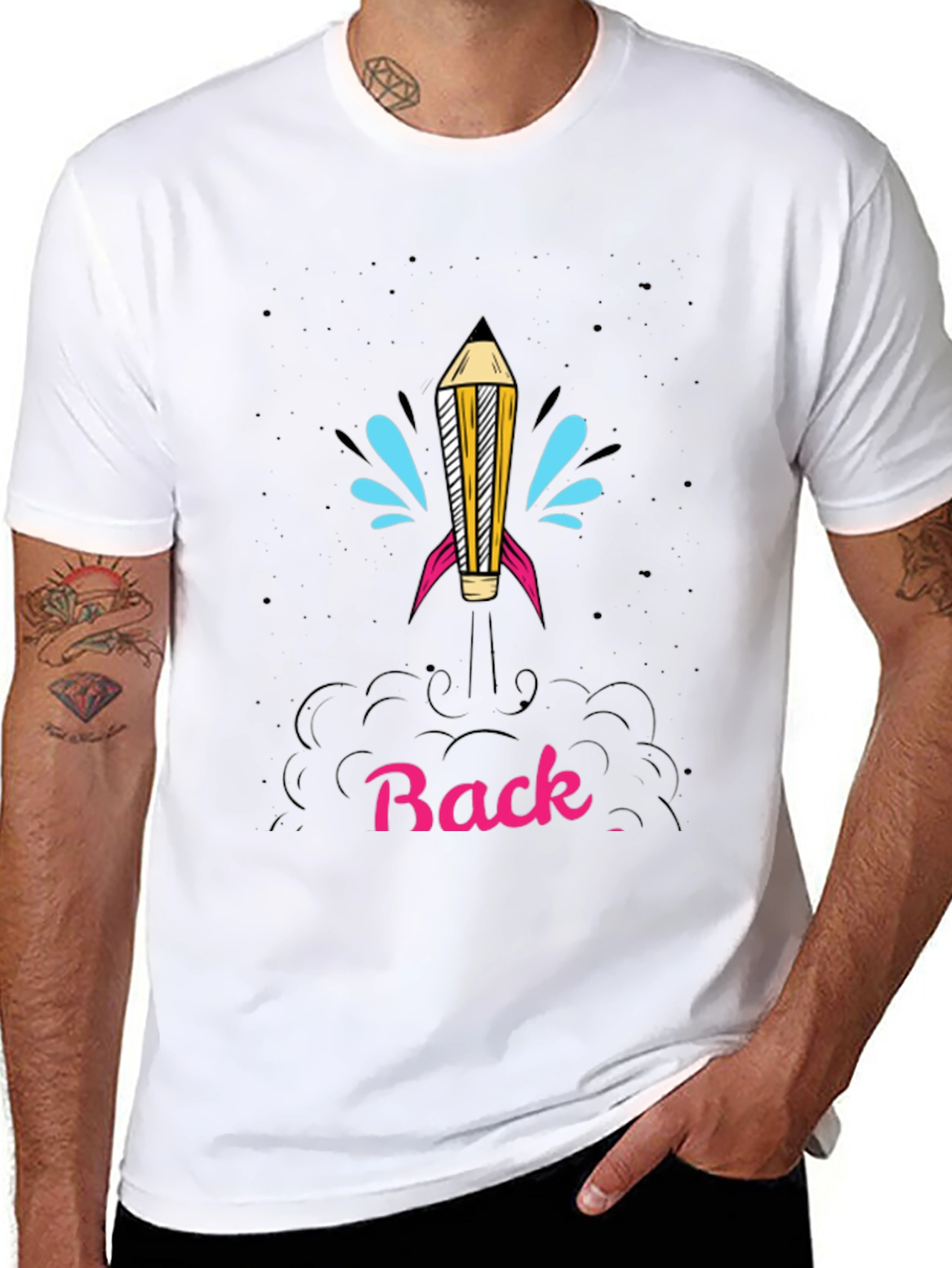 Back to School Rocket Pencil T-Shirt