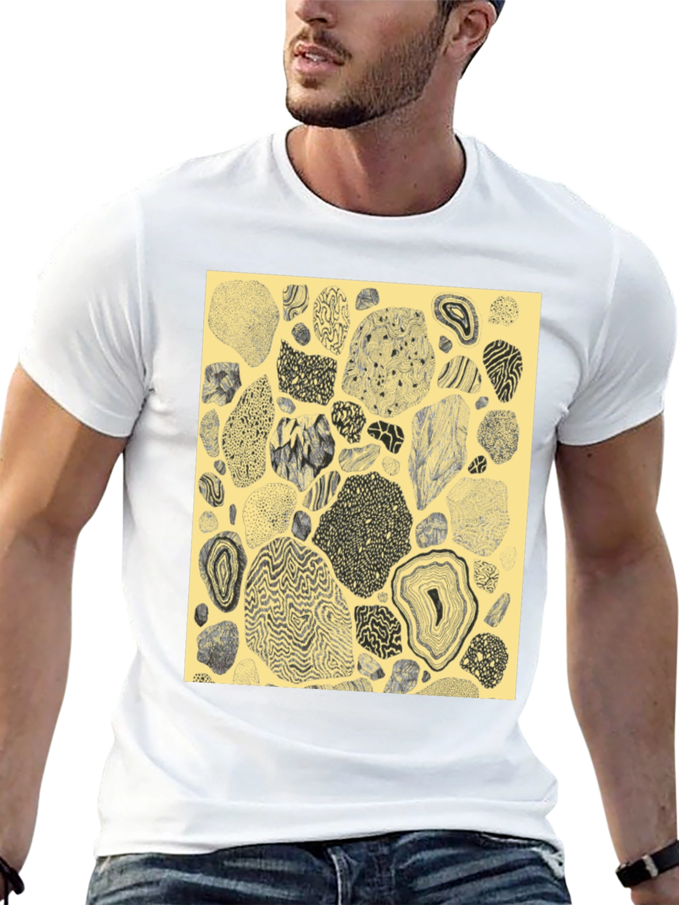 Abstract Geode Graphic Tee - Unique Art Shirt