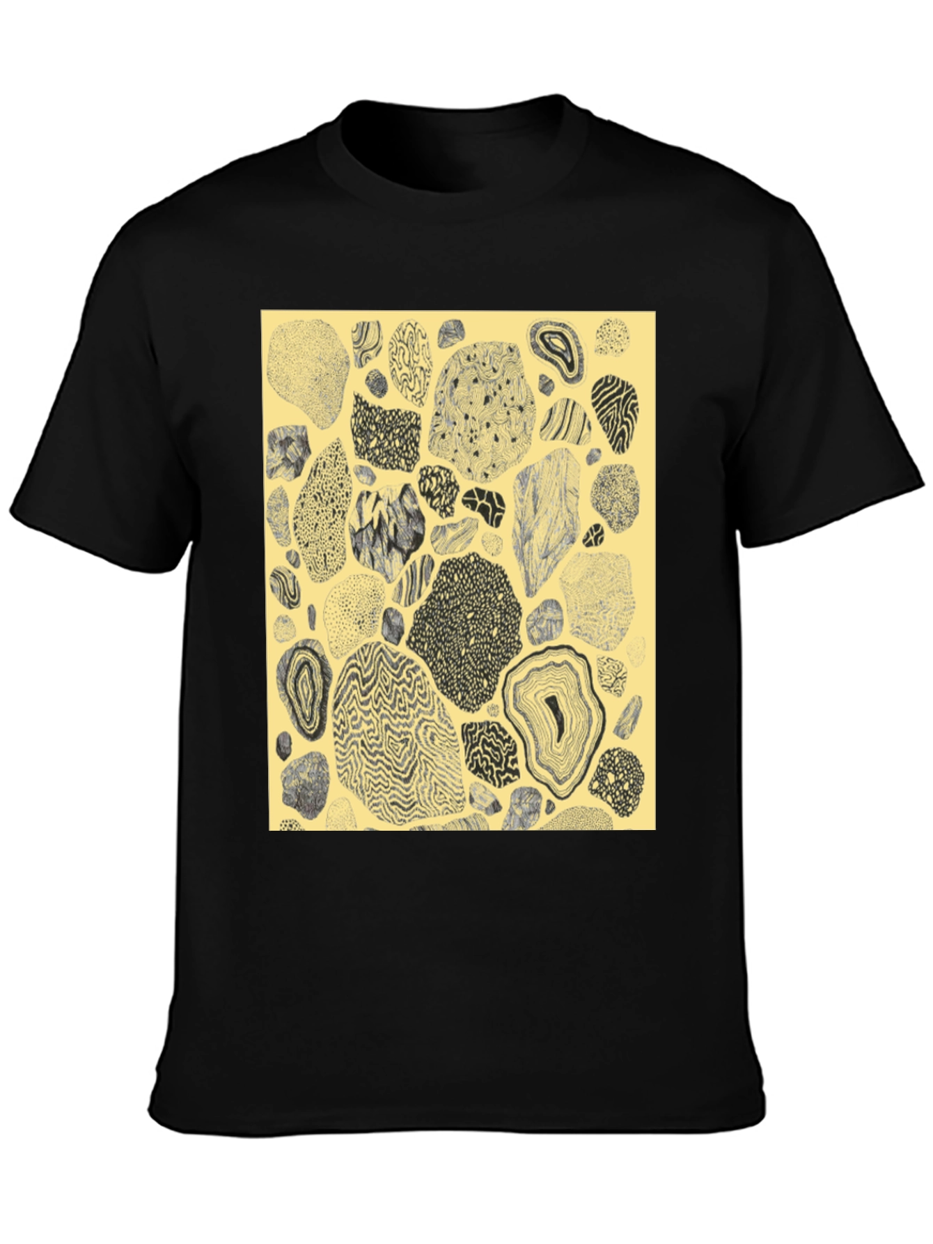 Abstract Geode Graphic Tee - Unique Art Shirt