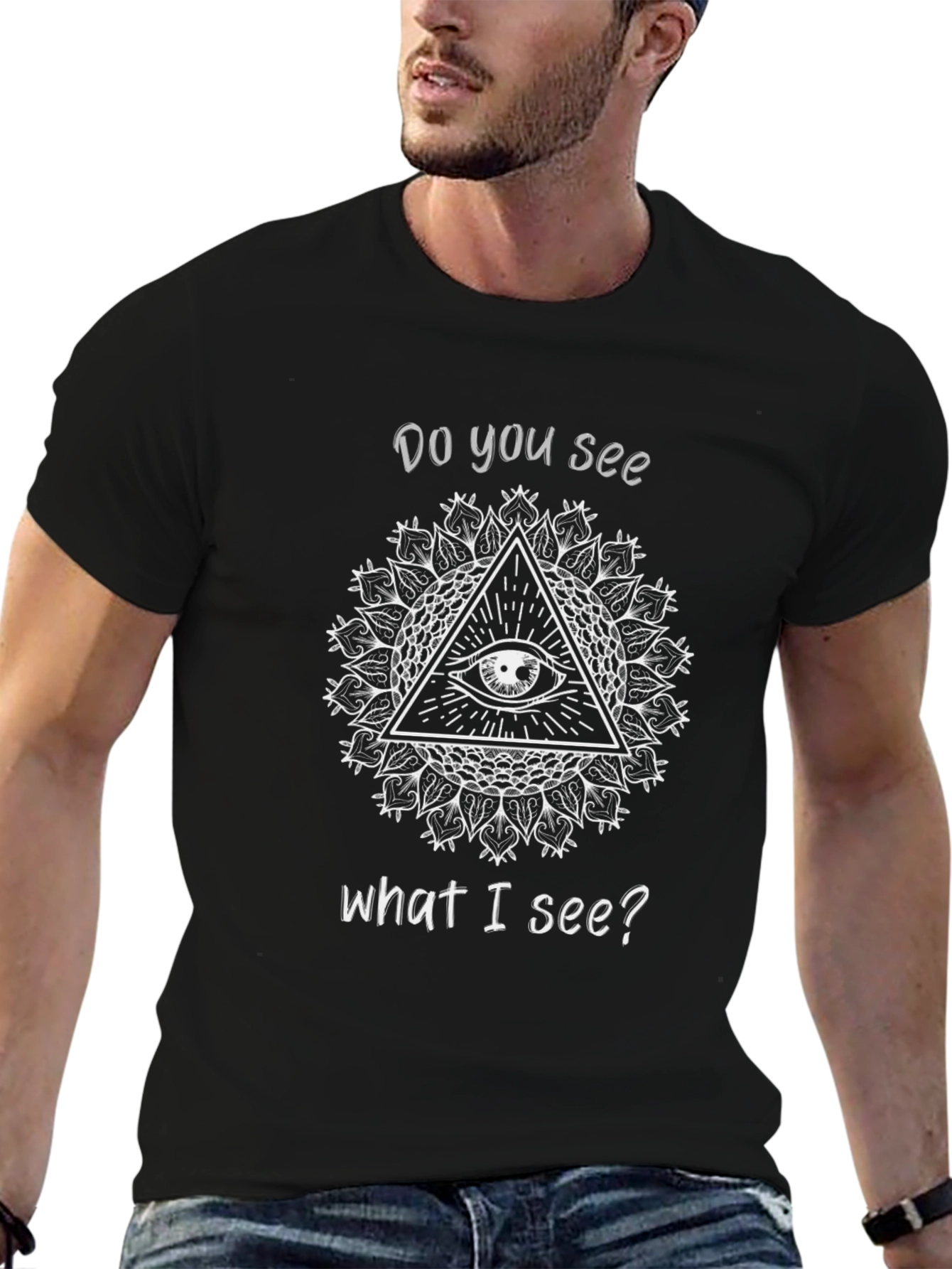 All Seeing Eye Graphic T-Shirt - Unisex Black Tee