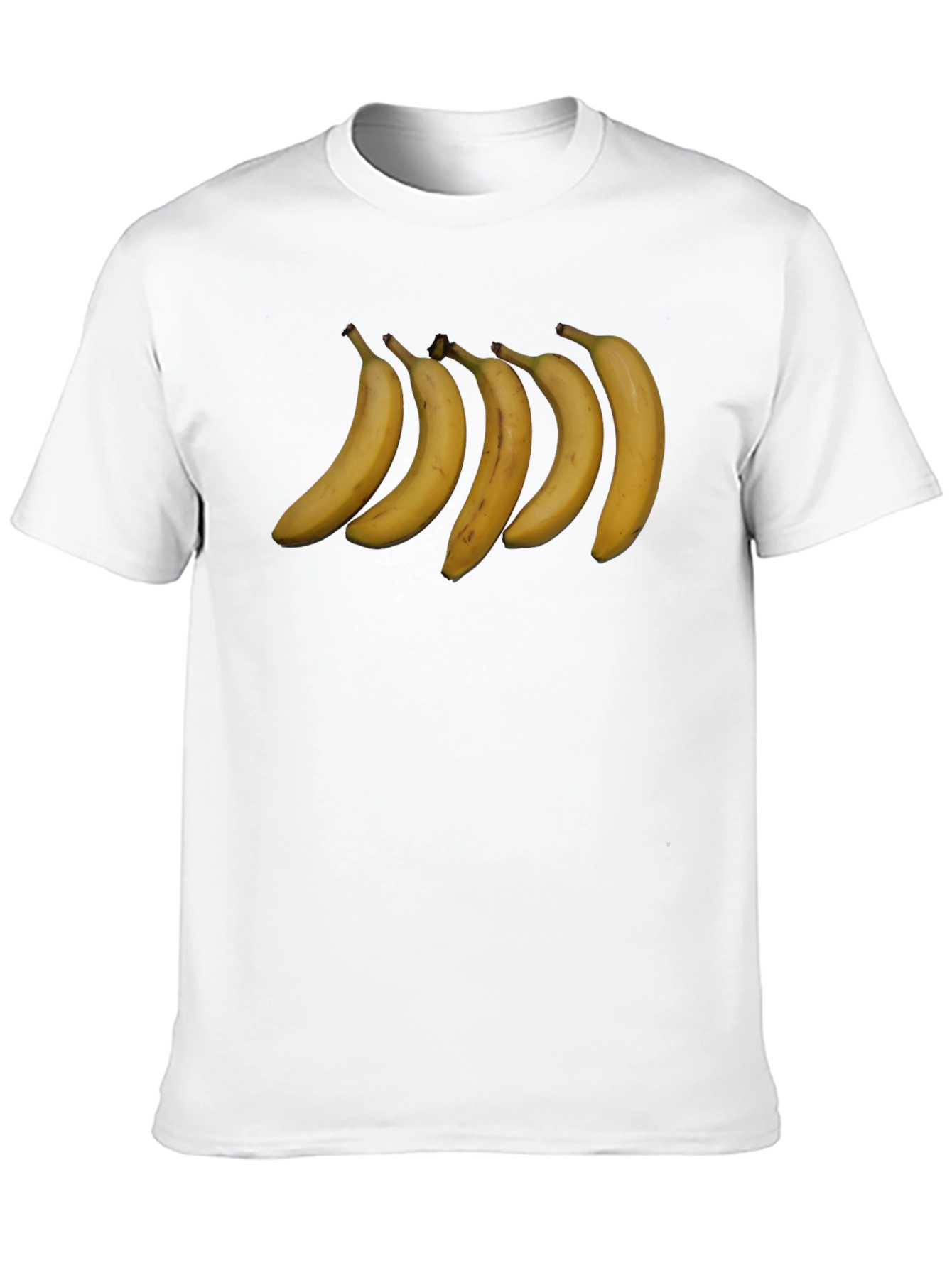 Banana Row Black T-Shirt - Quirky Graphic Tee