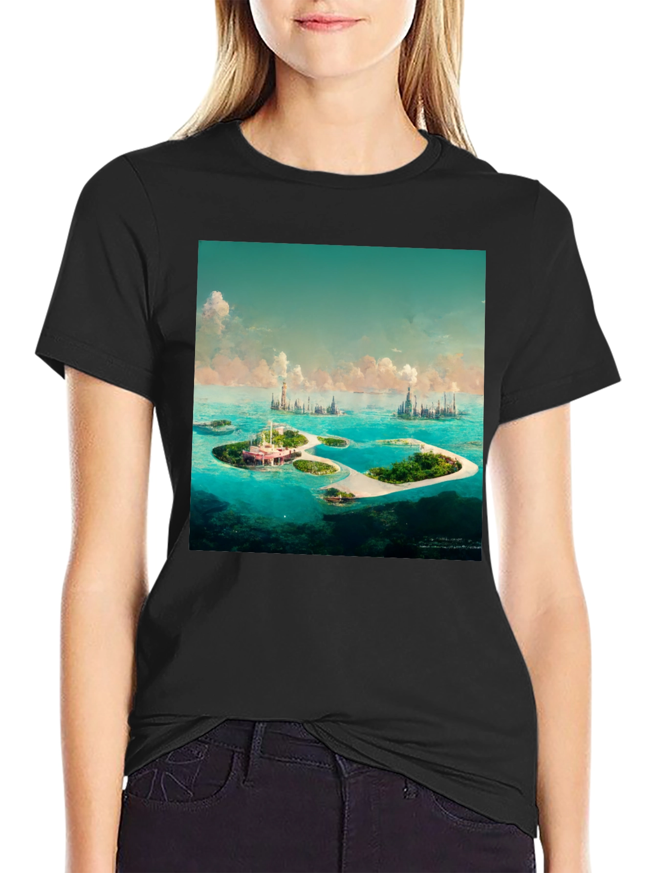 Island City Graphic Tee - Mens Black T-Shirt