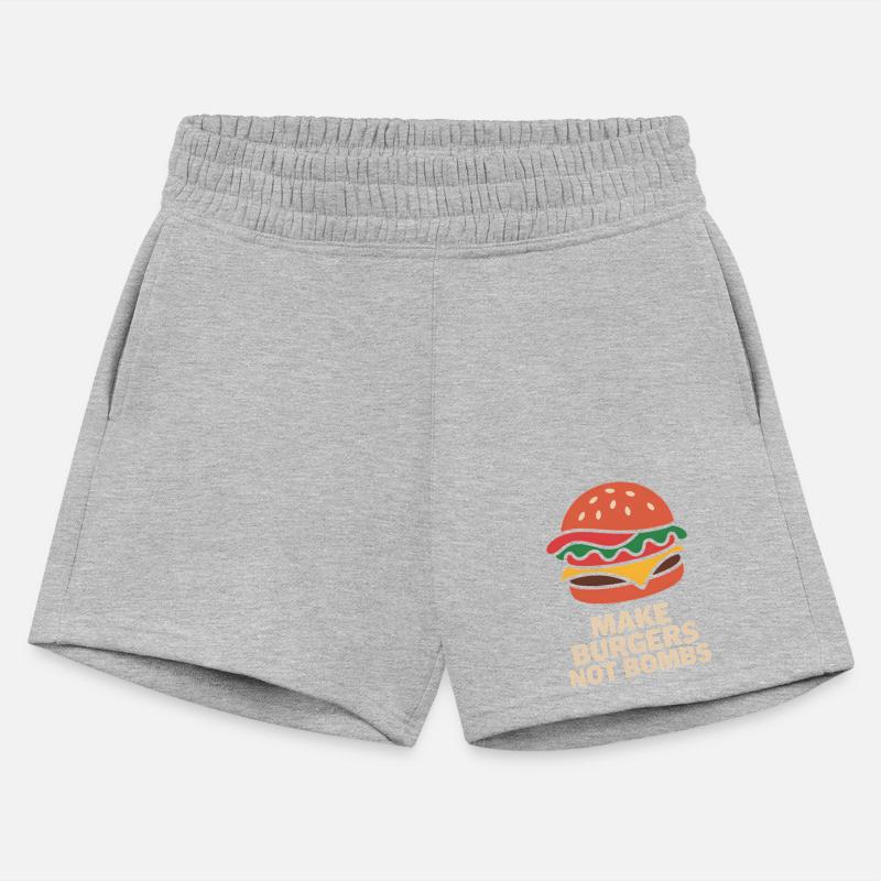 Make Burgers Not Bombs Peaceful Message Cartoon