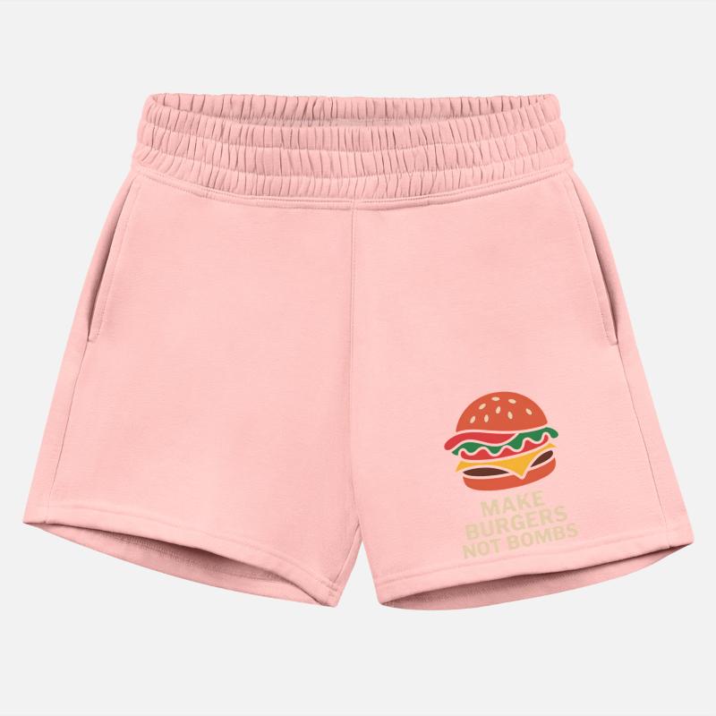 Make Burgers Not Bombs Peaceful Message Cartoon