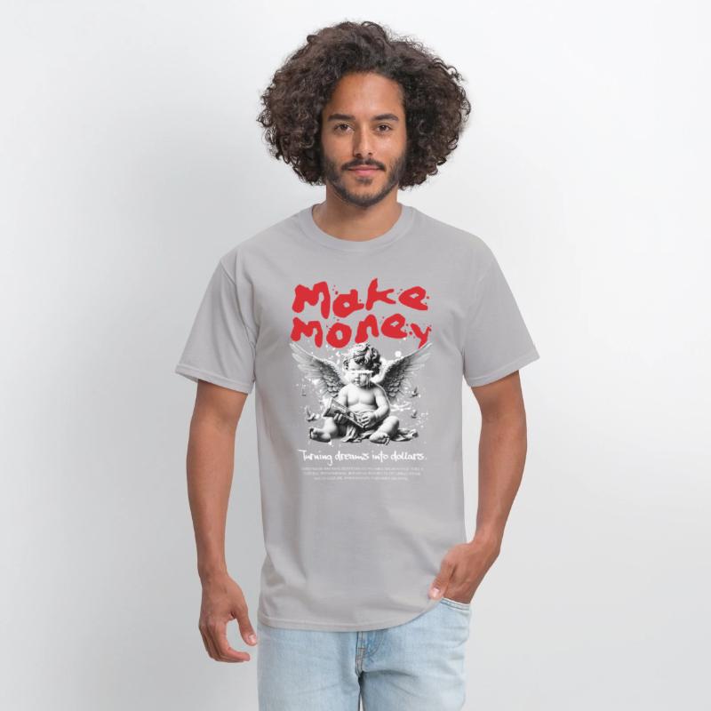 Make Money Angel Shirt, Divine Drip Streetwear Tee
