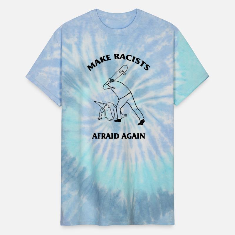 make racists afraid again hit racist by skateboard