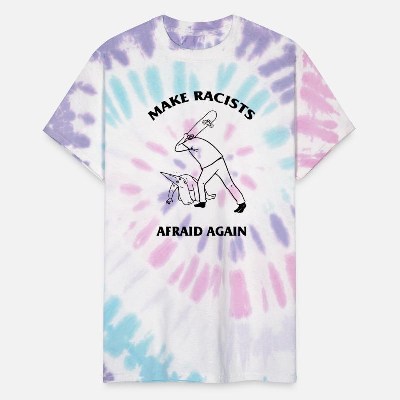 make racists afraid again hit racist by skateboard