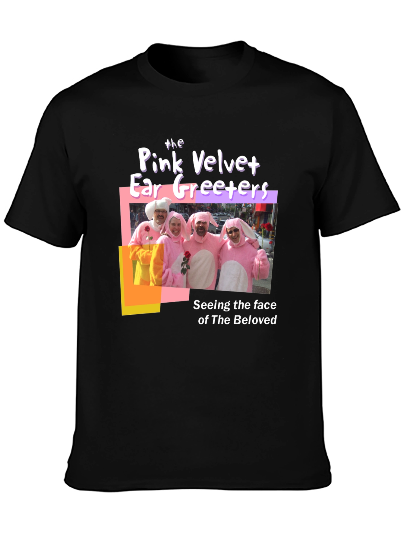 Pink Velvet Ear Greeters Graphic T-Shirt